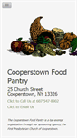 Mobile Screenshot of cooperstownfoodpantry.org